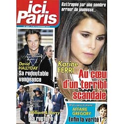 ICI PARIS n°3827 07/11/2018  Karine Ferri/ David Hallyday/ William&Harry/ Affaire Gregory/ Miss France 2019/ Halloween