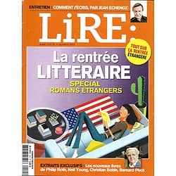 LIRE n°409 octobre 2012  La rentrée littéraire: spécial romans étrangers/ Jean Echenoz/ Pascal/ Cédric Villani