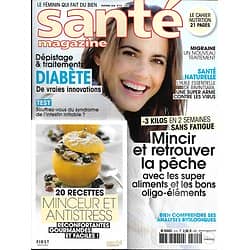 SANTE MAGAZINE n°515 novembre 2018  Recettes minceur & antistress/ Retrouver la pêche/ Lutter contre le diabète