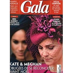 GALA n°1331 12/12/2018  Kate & Meghan/ Claude François/ "L'empereur de Paris" Cassel/ Mary Poppins/ Spécial champagne