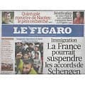 LE FIGARO n°20753 24/04/2011  Revoir Schengen?/ Répression en Syrie/ Rembrandt/ Fontainebleau/ Irak/ Tourisme