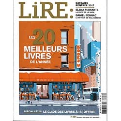 LIRE n°451 déc. 2016-janv. 2017  20 meilleurs livres de l'année/ E.Ferrante/ Alain Rey/ La Grande Librairie-Busnel/ Nabokov/ Livres à (s')offrir