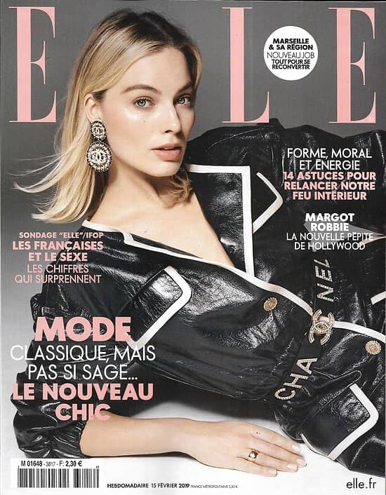 ELLE n°3817 15/02/2019  Margot Robbie/ Françaises & le sexe/ Mode, le nouveau chic/ Ba&sh le style complice/ Relancer son énergie