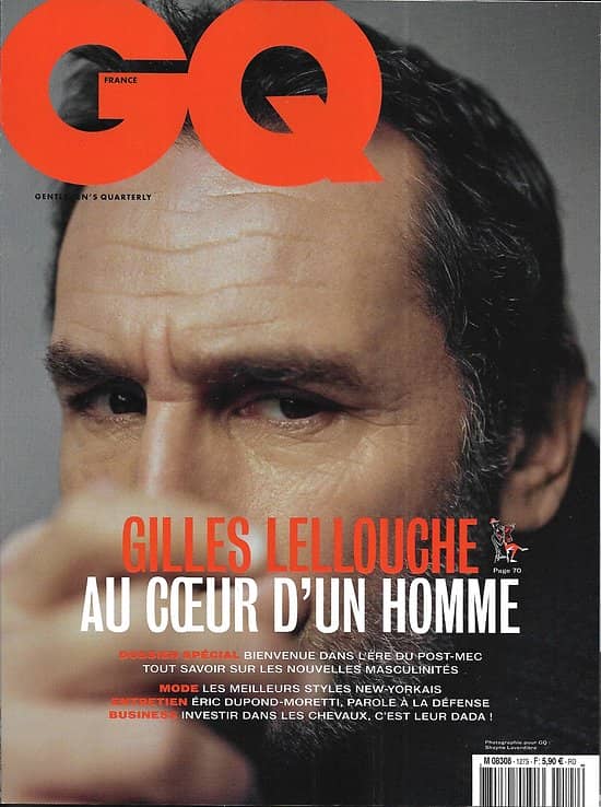 GQ n°127 février 2019  Gilles Lellouche, au coeur d'un homme/ Post-masculinité/ Dupond-Moretti/ Concept-cars