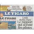 LE FIGARO n°20836 29/07/2011  Crash du Rio-Paris AF-447/ Famine en Somalie/ Affaire DSK/ Churchill/ Orange low-cost: Sosh
