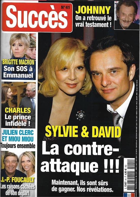SUCCES n°41 mars-mai 2019  Sylvie Vartan & David Hallyday/ Brigitte Macron/ Foucault/ Prince Charles