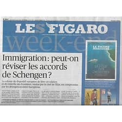LE FIGARO n°23192 08/03/2019  Immigration: réviser les accords de Schengen?/Elimination PSG/ Inégalités salariales/ Opéra de Paris