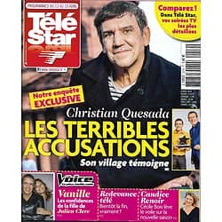 TELE STAR n°2219 13/04/2019  Christian Quesada/ Vanille Clerc/ Cécile Bois/ Starmania/ Karine Ferri/ les Bodin's/ Stéphane Plaza