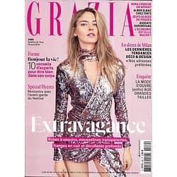 GRAZIA n°489 19/04/2019  Extravagance/ Martha Hunt/ Spécial Hyères/ Sarah Levy/ Maria Ressa/ Grands tailles/ Milan design