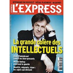 L'EXPRESS n°3353 07/10/2015  Colère des Intellectuels/ Finkielkraut/ Syrie/ Le Pen