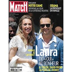 PARIS MATCH n°3658 19/06/2019  Mariage de Laura Smet/ Au coeur de Notre-Dame meurtrie/ Obama en Provence/ SNSM en deuil/ Festival de Cabourg