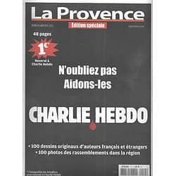 LA PROVENCE Edition Spéciale 15/01/2015  Charlie Hebdo/ Je suis Charlie