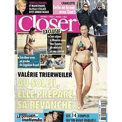 CLOSER n°452 07/02/2014  Valérie Trierweiler/ Charlotte Casiraghi/ Vanessa Paradis/ Couples oubliés/ Bourdin