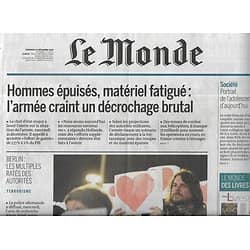 LE MONDE n°22377 23/12/2016  Terrorisme Allemagne/ Armée française/ Ados d'aujourd'hui/ Naufragés du Mont-Blanc/ Jirgl/ Prévert