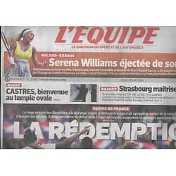 L'EQUIPE n°21865 29/05/2014  Equipe de France/ Serena Williams/ Castres/ P.Rolland/ Tenerife