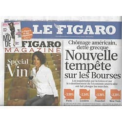 LE FIGARO n°20866 03/09/2011  Tempête sur les Bourses/ Guerre en Syrie/ "J'adore" de Dior