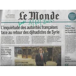 LE MONDE n°22358 01/12/2016  Le retour des djihadistes/ Le pilote Sullenberger/ Site de Nimroud
