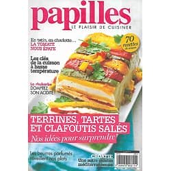 PAPILLES n°32 juin 2015  Terrines, tartes & clafoutis salés/ Gourmandises en Midi-Pyrénées/ Une autre cuisine en Croatie