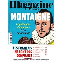 LE NOUVEAU MAGAZINE LITTERAIRE n°23 novembre 2019  Montaigne et la philosophie du bonheur/ La confiance des Français