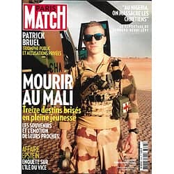 PARIS MATCH n°3683 04/12/2019  Mourir au Mali/ Affaire Epstein/ Soulages, roi du Louvre/ SOS chrétiens du Nigéria/ Patrick Bruel