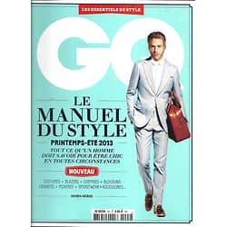 GQ n°2H 2013  Le manuel du style: tout ce qu'un homme doit savoir pour être chic en toutes circonstances