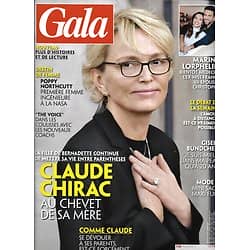 GALA n°1387 09/01/2020  Claude Chirac/ Marine Lorphelin/ George Michael/ "The Voice"/ David Bowie/ Charlize Theron