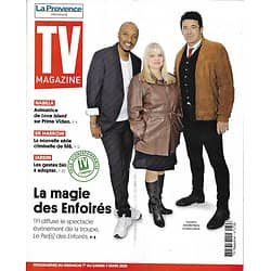 TV MAGAZINE 01/03/2020 n°1726  La magie des Enfoirés: Soprano, Patrick Bruel & Isabelle Nanty
