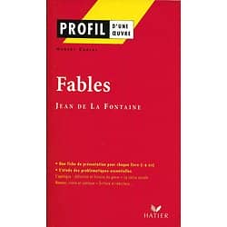 "Profil d'une oeuvre: Fables de Jean de La Fontaine/ Très bon état/ Livre poche