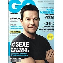 GQ n°90 août 2015  Mark Wahlberg/ Triomphe culture porn/ Saga "Retour vers le futur"/ Florent Manaudou/ Bobby Cannavale