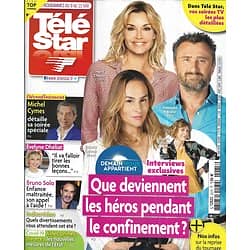 TELE STAR n°2275 09/05/2020  "Demain nous appartient" les héros pendant le confinement/ Michel Cymes/ Faustine Bollaert/ Bruno Solo