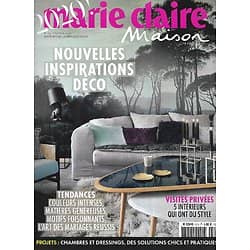 MARIE CLAIRE MAISON n°515 février 2020  Nouvelles inspirations Déco/ Intérieurs/ Chambres/ Mélanges de genres