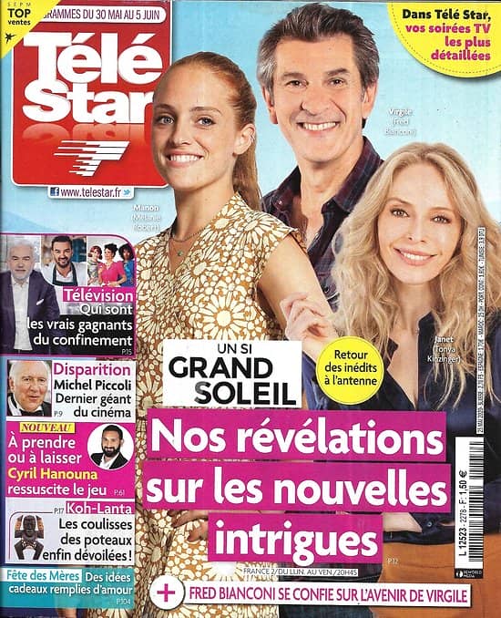 TELE STAR n°2278 30/05/2020  "Un si grand soleil" Fred Bianconi/ Jacques Legros/ Margaux/ Christine Kelly/ Laurent Laffite