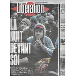 LIBERATION n°10866 29/04/2016  Nuit Debout/ Minim sociaux/ Débat sur le cannabis/ Modèles/ Volkswagen