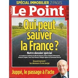 LE POINT n°2189 28/08/2014  Qui peut sauver la France?/ Juppé prêt pour 2017/ Immobilier/ Spécial Suisse/ Dossier Education