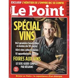 LE POINT n°2190 04/09/2014  Spécial Vins/ Bruno Le Maire/ Bic/ Gemma Arterton/ Spécial Chasse