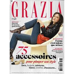 GRAZIA n°528 13/03/2020  Marine Vacth/ Spécial accessoires/ Défilés haute couture/ Jean-François Piège/ Zéro kids!
