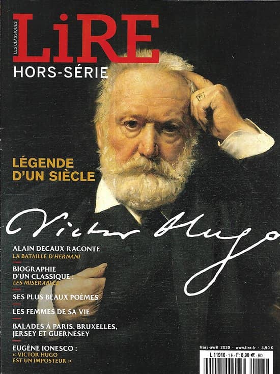 LIRE n°1H mars-avril 2020   Hors-série: Victor Hugo, Légende d'un siècle