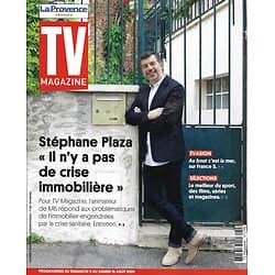 TV MAGAZINE 09/08/2020 n°1749  Stéphane Plaza/ Kev Adams/ "Le Silence de l'Eau"/ Vietnam