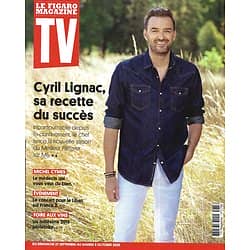 TV MAGAZINE 27/09/2020 n°1756  Cyril Lignac/ Michel Cymes/ Laurent Ruquier/ "Infidèle"/ Roland-Garros/ Foire aux vins