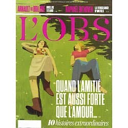 L'OBS n°2912 20/08/2020  Quand l'amitié est aussi forte que l'amour/ Arnault vs Bolloré/ Raphaël Enthoven/ Nothomb & Barbéry/ Gisèle Halimi