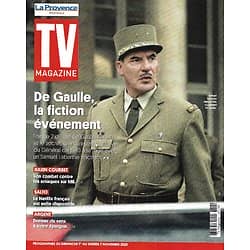 TV MAGAZINE 01/11/2020 n°1761  De Gaulle, la fiction événement (Samuel Labarthe)/ Julien Courbet/ Rayane Bensetti/ Salto/ Benjamin Biolay