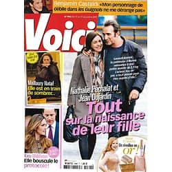 VOICI n°1466 11/12/2015  Jean Dujardin & Nathalie Péchalat/ Mallaury Nataf/ Kate Middleton/ Benjamin Castaldi/ Daisy Ridley