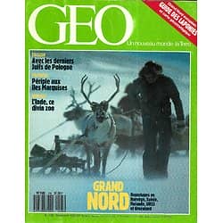 GEO n°105 novembre 1987  Spécial Grand Nord/ Europe arctique et Laponies/ Iles Marquises/ Derniers Juifs de Pologne/ Ariane sur sa lancée