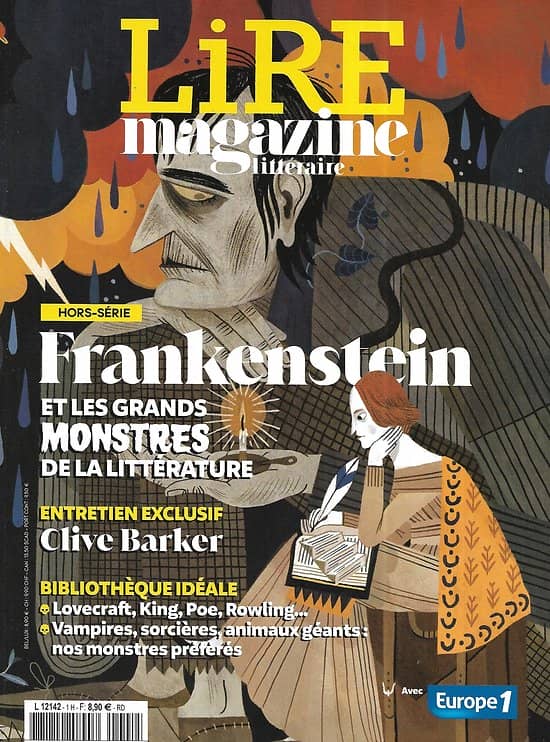 LIRE MAGAZINE LITTERAIRE n°1H mars-avril 2021  Frankenstein et les grands monstres de la littérature