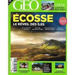 GEO n°504 février 2021  Ecosse, le réveil des îles/ Escale à Sainte-Hélène/ Les Cow-boys noirs/ Les défis de la Grande Muraille