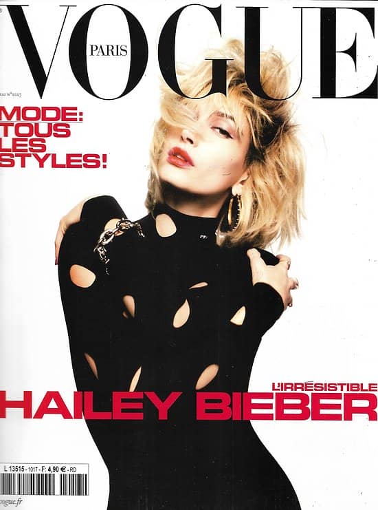 VOGUE n°1017 mai 2021  L'irrésistible Hailey Bieber/ Mode: tous les styles!/ Florian Zeller/ Jacqueline de Ribes