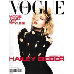 VOGUE n°1017 mai 2021  L'irrésistible Hailey Bieber/ Mode: tous les styles!/ Florian Zeller/ Jacqueline de Ribes