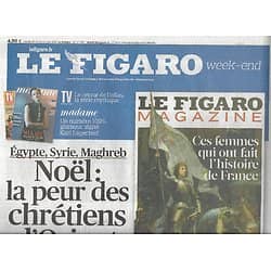 LE FIGARO n°20961 23/12/2011  Noël: la peur des Chrétiens d'Orient/ La flexibilité, rempart contre le chômage/ Comédiens seuls en scène