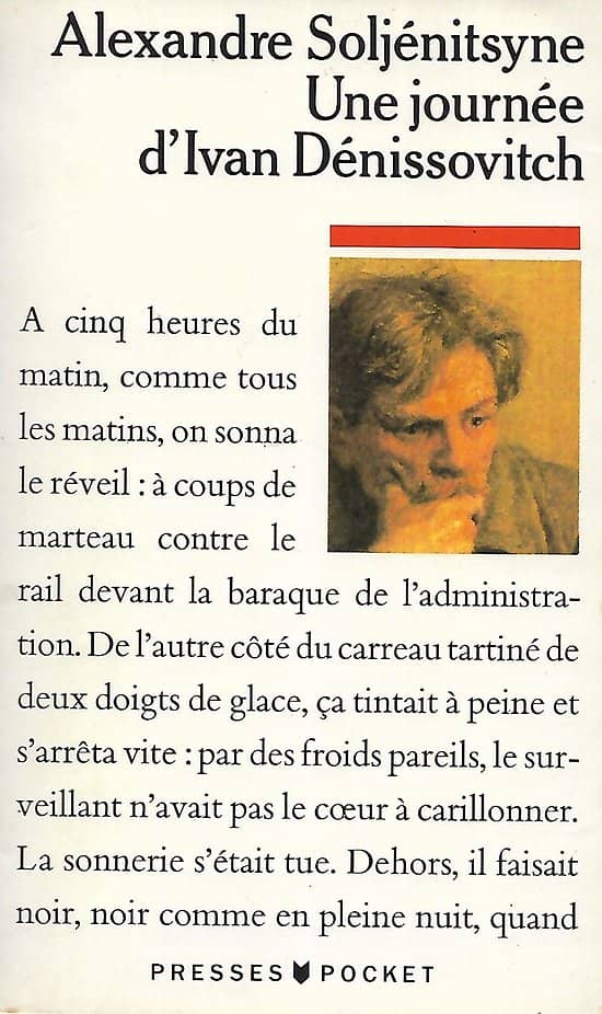 "Une journée d'Ivan Dénissovitch" Alexandre Soljénitsyne/ Bon état/ 1988/ Livre poche