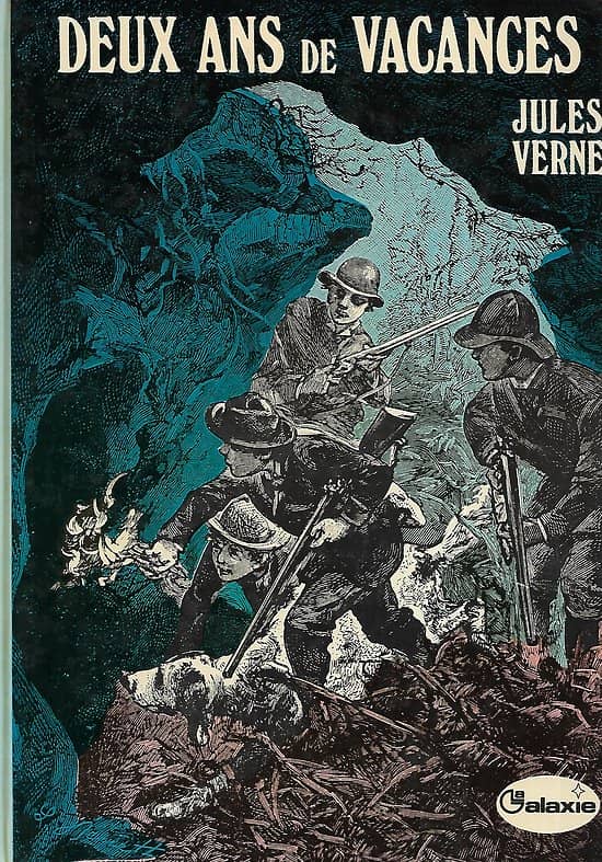 "Deux ans de vacances" Jules Verne/ Galaxie-Hachette/ 1974/ Bon état/ Livre relié